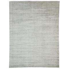 New Transitional Gray Area Rug with Scandinavian Modern Nordic Style
