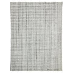 New Transitional Gray Area Rug with Swedish Gustavian Style, Texture Area Rug