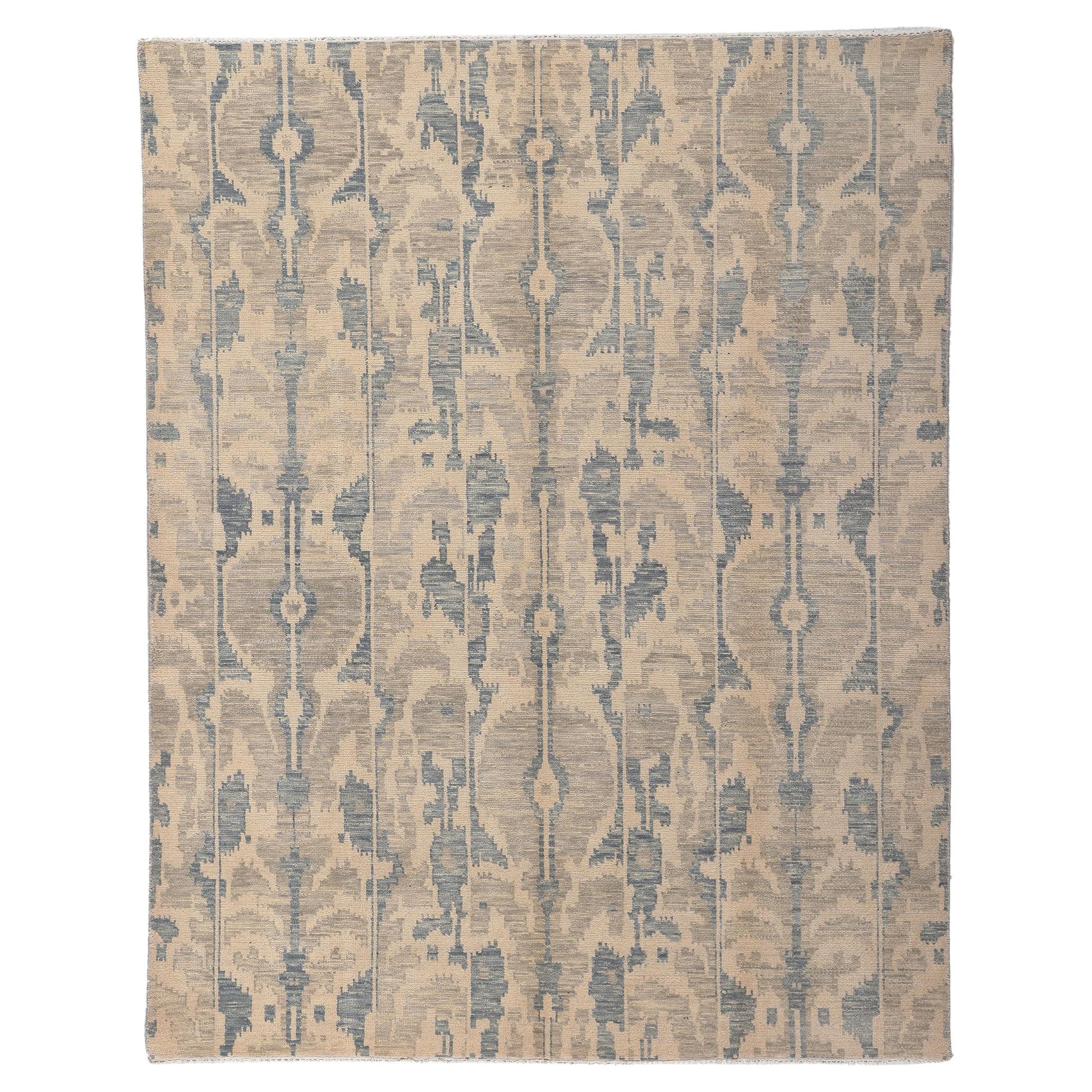 New Transitional Ikat Rug, Timeless Style Meets Global Chic