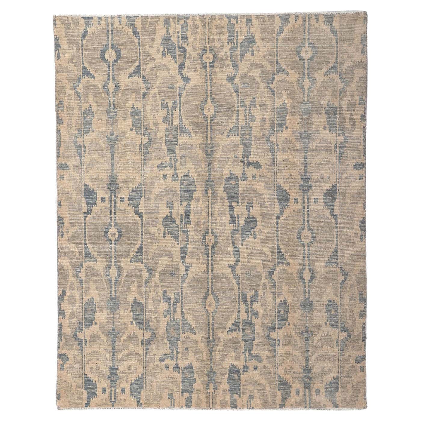 New Transitional Ikat Rug, Timeless Style Meets Global Chic For Sale at ...