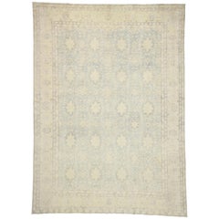 New Transitional Khotan Rug with Colonial Revival Style, Cozy Cottage Vibes