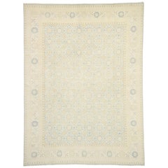 Nouveau tapis de zone transitionnel Khotan avec style chic des Hamptons, vibrations de cottage chaleureux