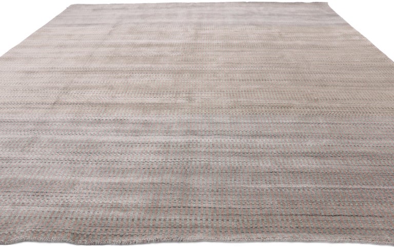 Minimalist New Transitional Ombre Area Rug with French Country and Cottage Style For Sale