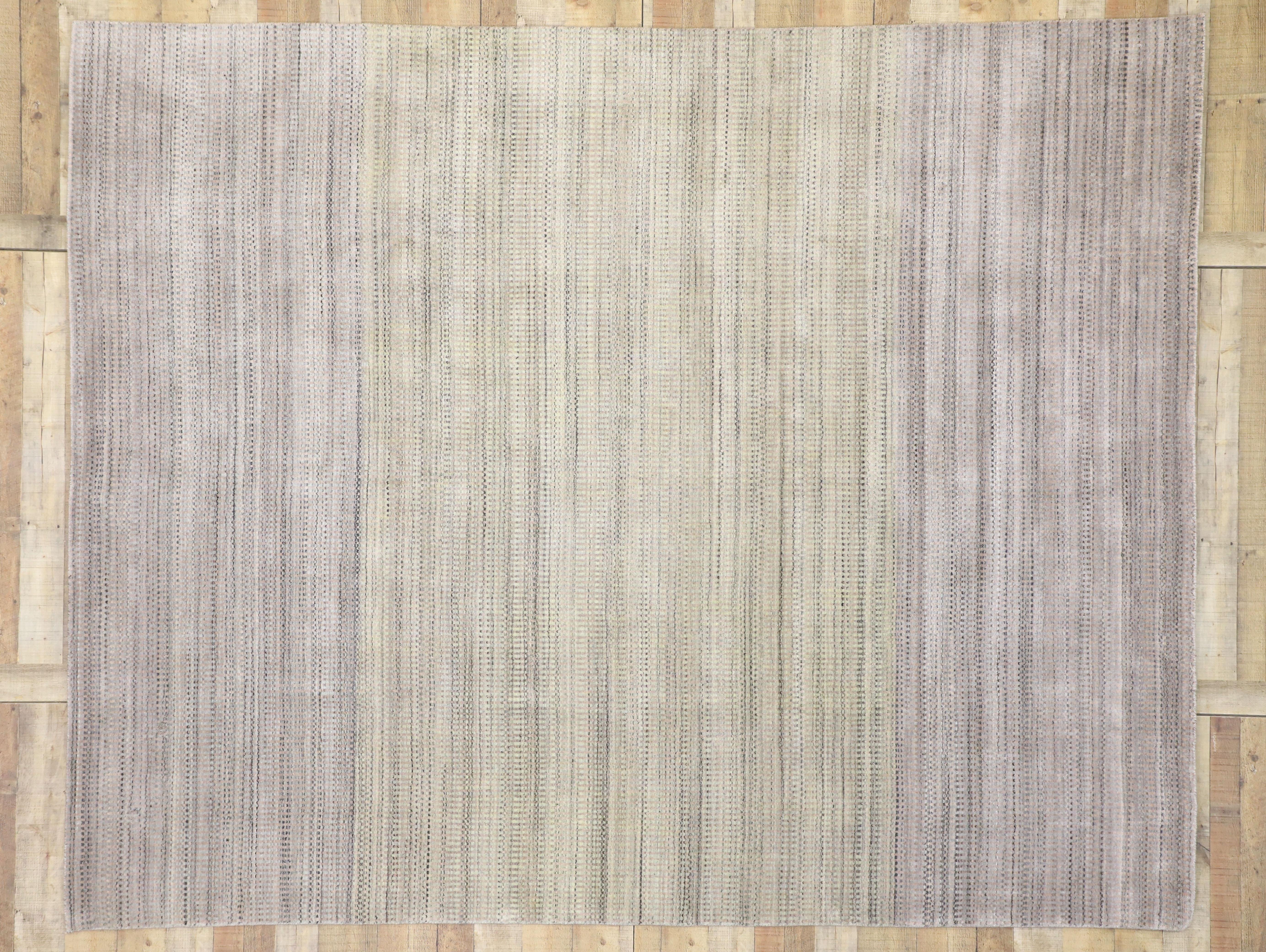 New Transitional Ombre Area Rug with French Country and Cottage Style In New Condition In Dallas, TX