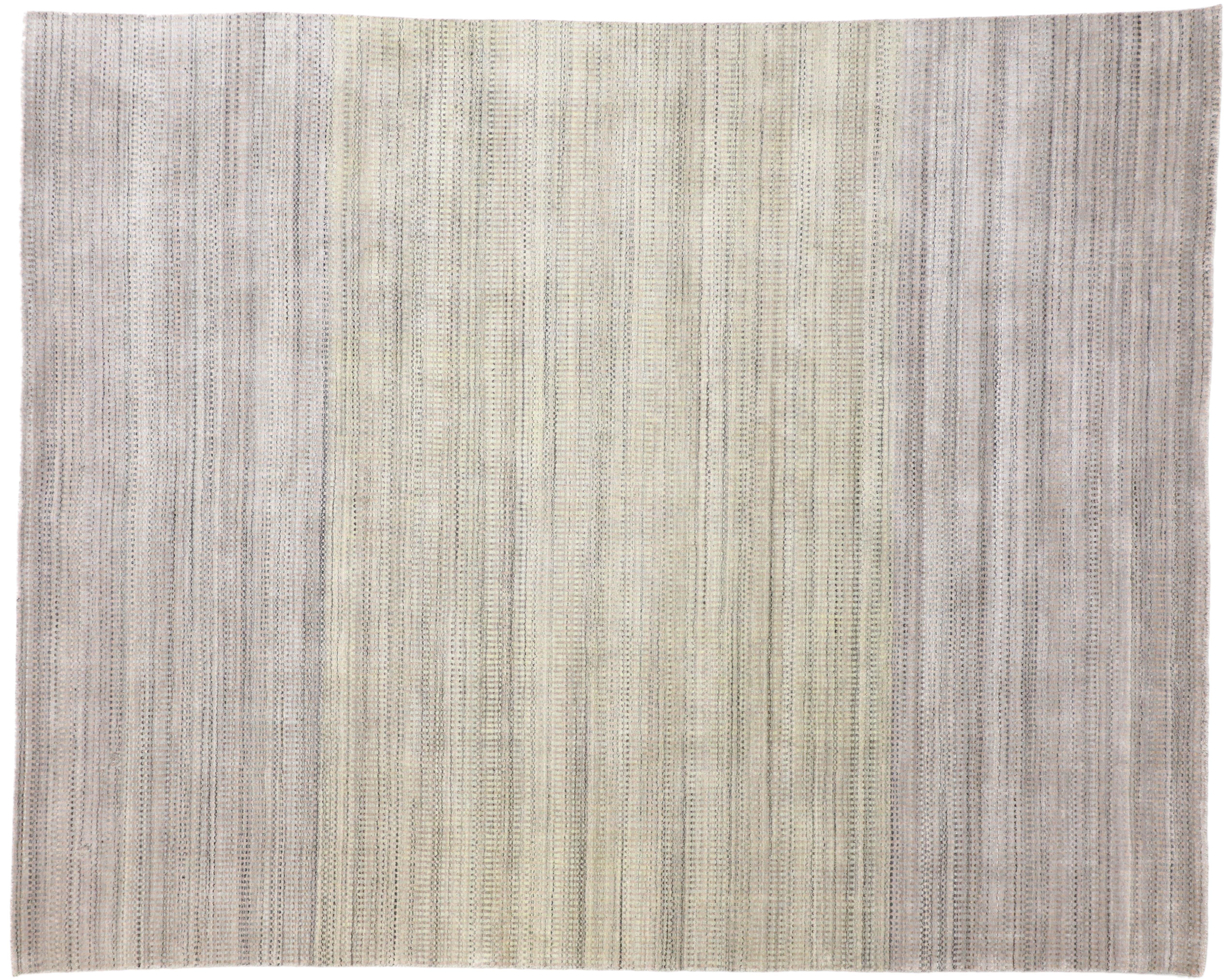 Contemporary New Transitional Ombre Area Rug with French Country and Cottage Style