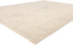 Nueva Alfombra Oushak Moderna Suave, Tono Tierra, 08'11 x 11'11