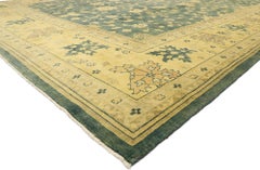 New Transitional Oushak Palace Size Rug with Hollywood Regency Style