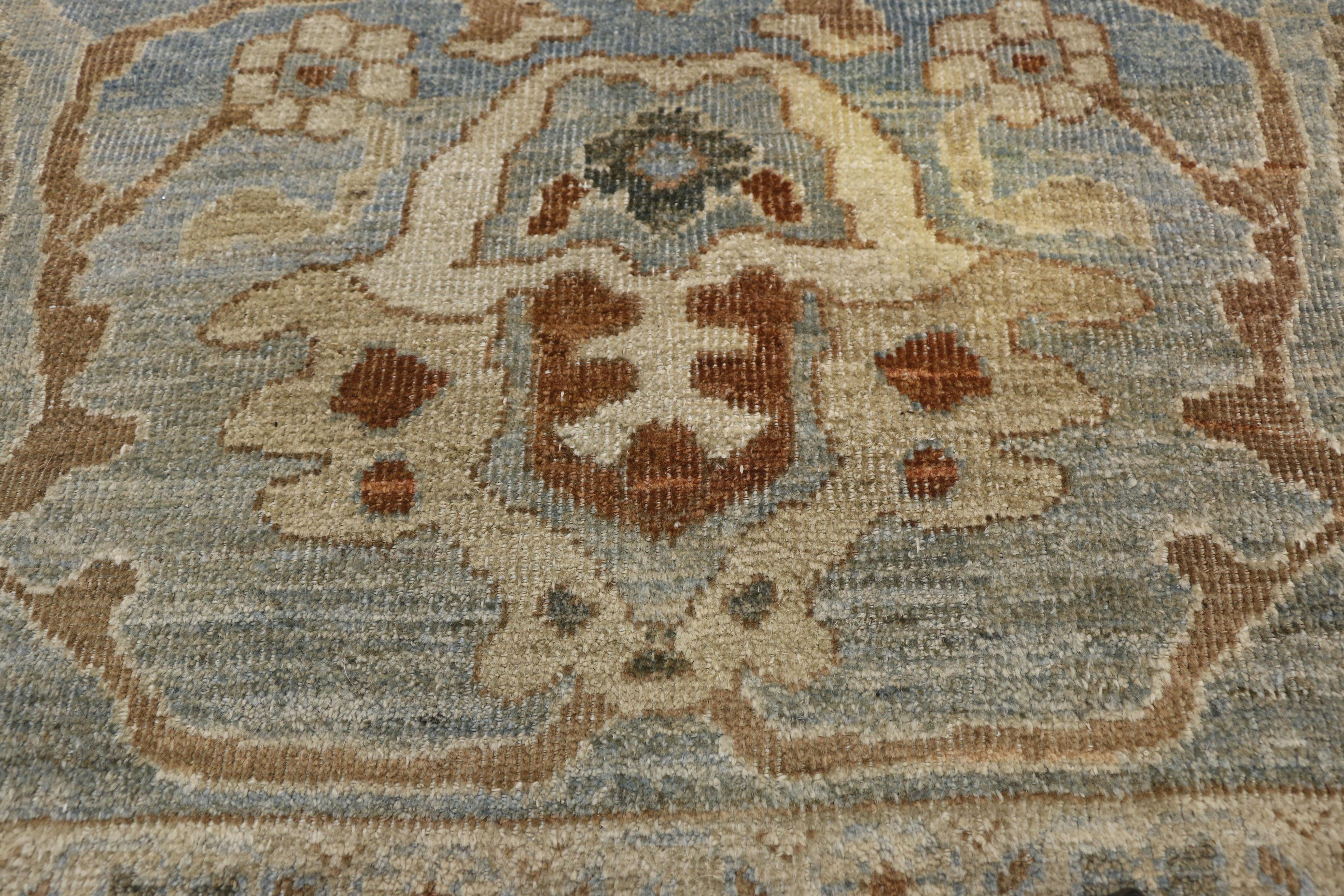 New Transitional Persian Sultanabad Palace Rug with Neoclassic Style In New Condition For Sale In Dallas, TX