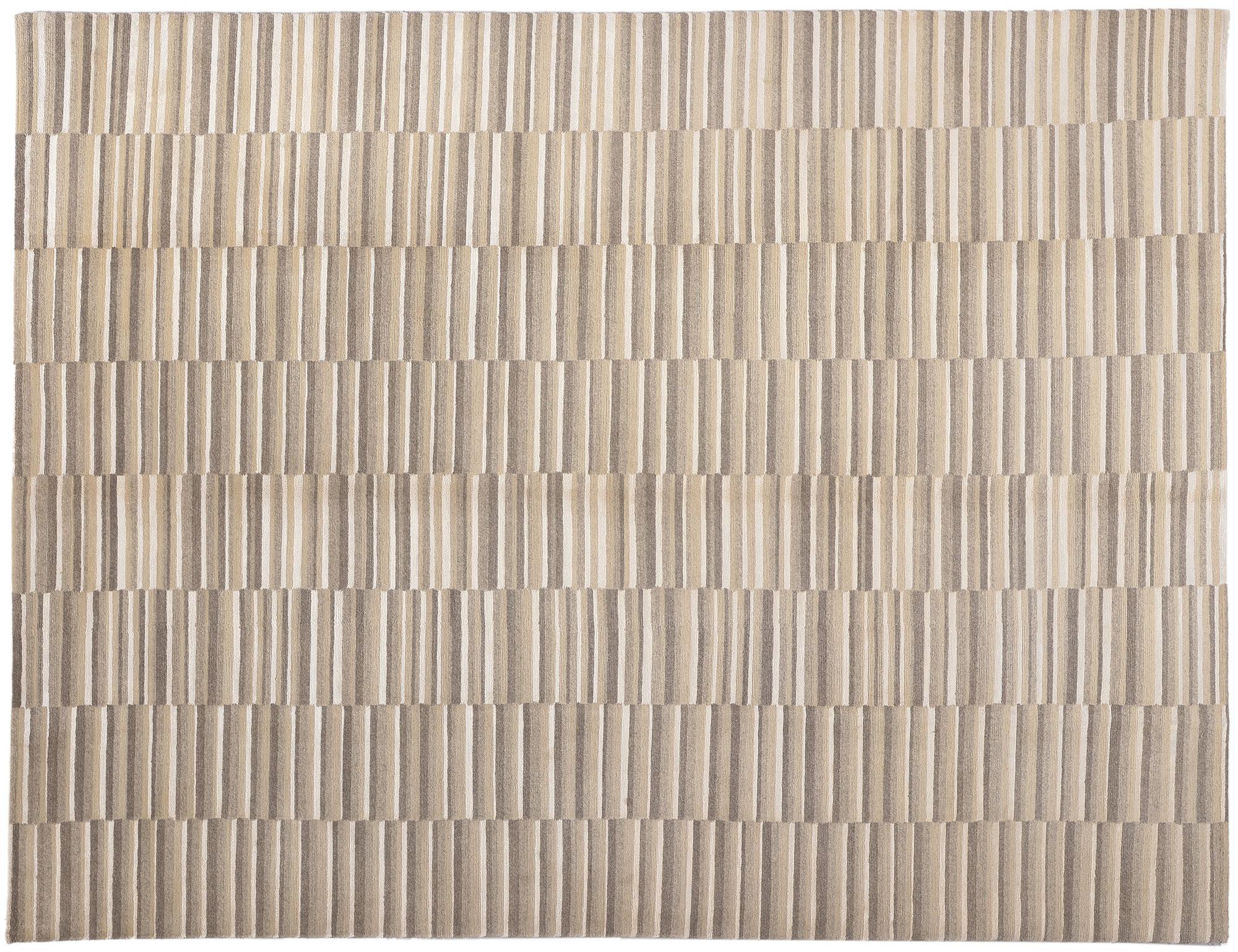 Neutral Striped Area Rug, Sublime Simplicity Meets Wabi-Sabi For Sale 2