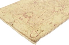 New Modern Oushak Carpet with Transitional Style