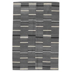 Nouveau tapis Kilim plat à motifs tribaux tissé à la main