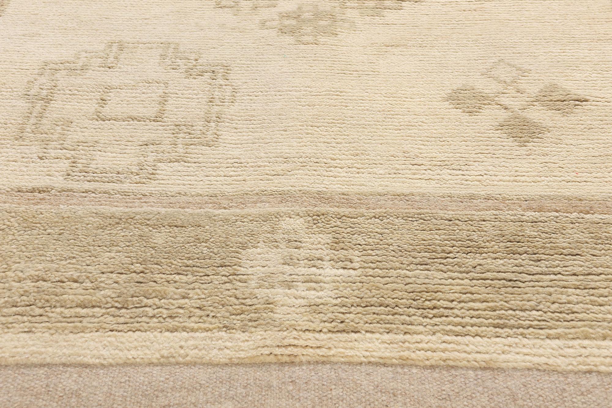 Annodato a mano Tappeto Tribal Serenity Modern Moroccan, 05'03 x 08'01 in vendita
