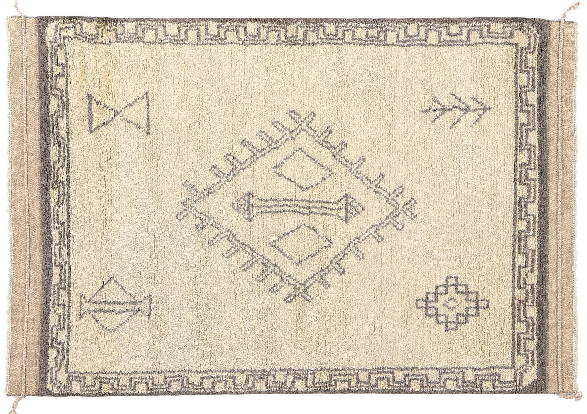 Tappeto Tribal Tranquility Modern Moroccan, 05'03 x 07'09 in vendita 2