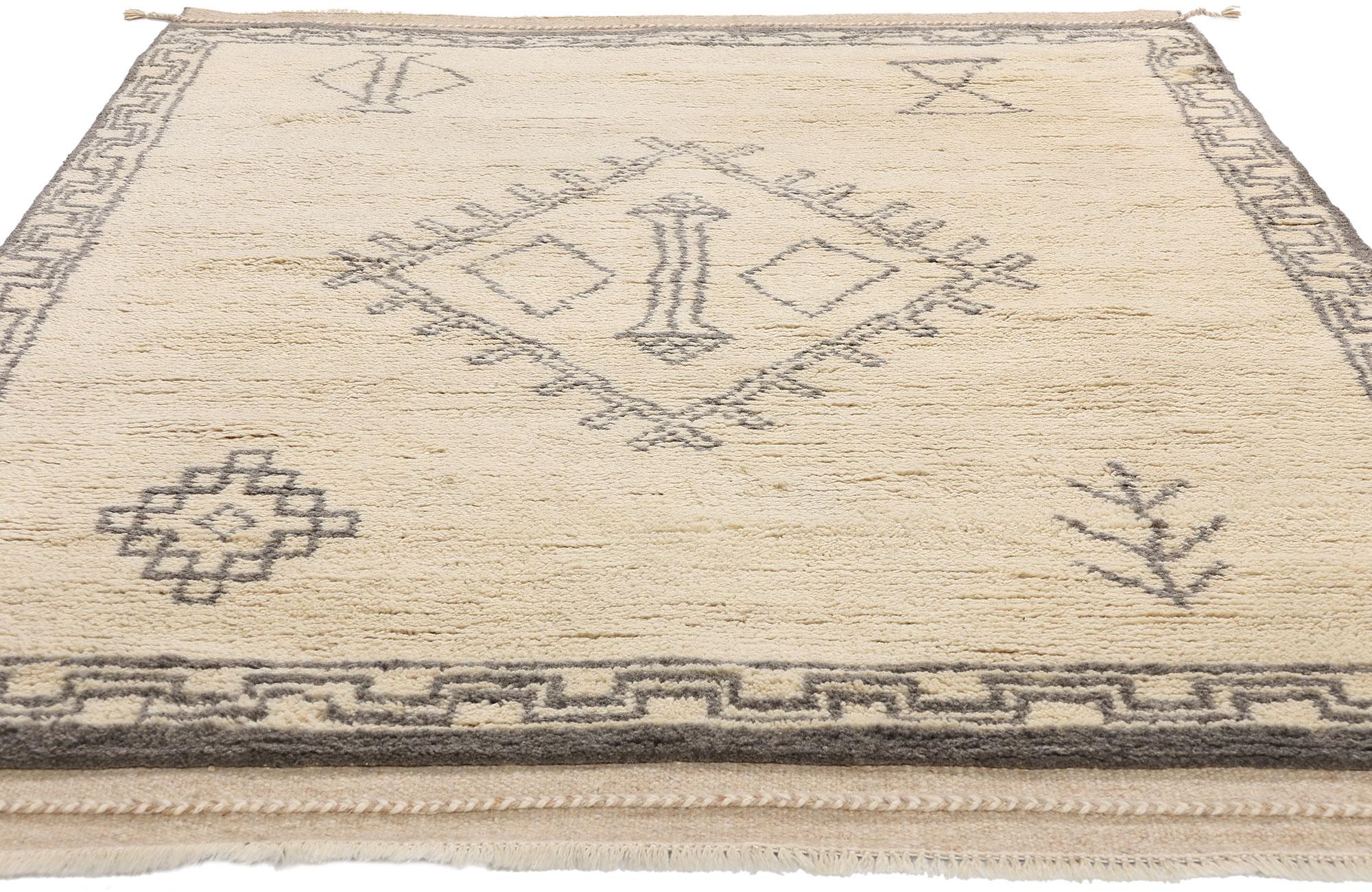 Bohémien Tappeto Tribal Tranquility Modern Moroccan, 05'03 x 07'09 in vendita