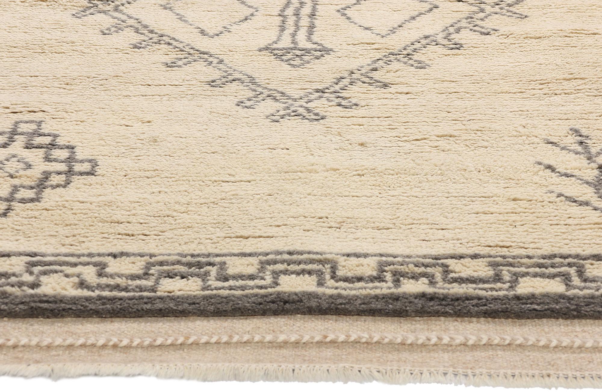 Indiano Tappeto Tribal Tranquility Modern Moroccan, 05'03 x 07'09 in vendita