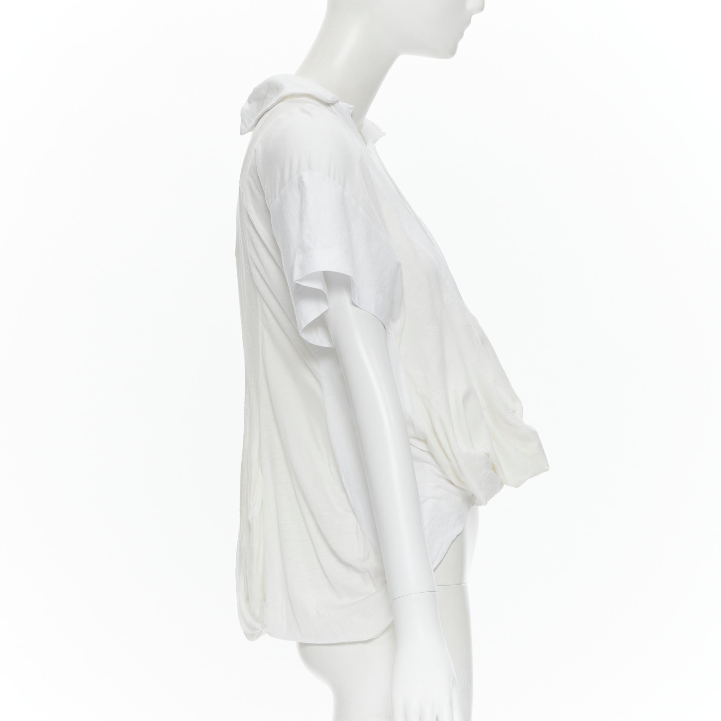 nuovo TRICOT COMME DES GARCONS 2013 top bianco patchwork decostruito M In condizioni Nuovo a Hong Kong, NT