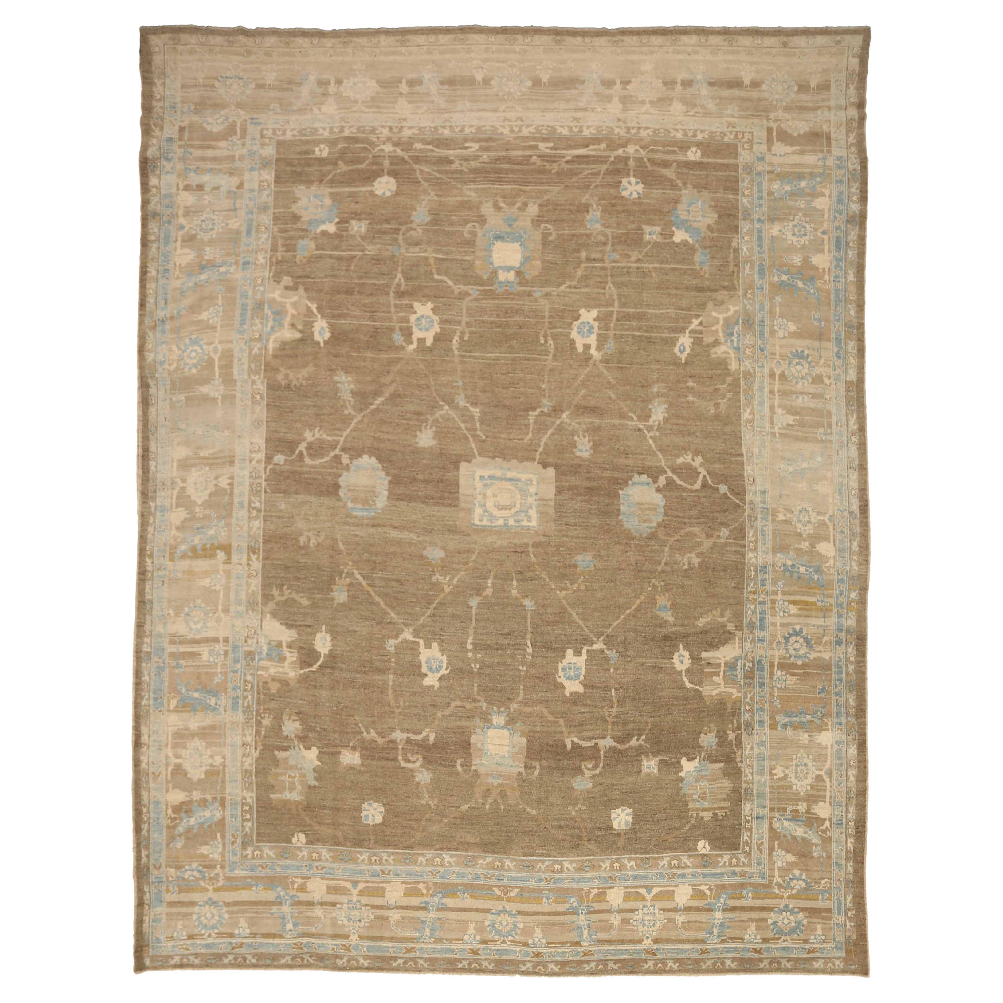 Türkischer Teppich Oushak im Oushak-Design im Angebot