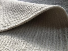 New Turkish Kilim, Undyed Natural Wool, Flatweave Rug, Plain Beige