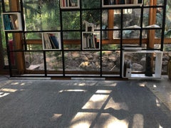 New Turkish Kilim, Undyed Natural Wool, Flatweave Rug, Plain Grey