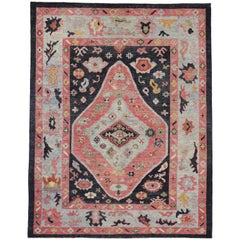 New Turkish Oushak Area Rug with Modern Abstract Design