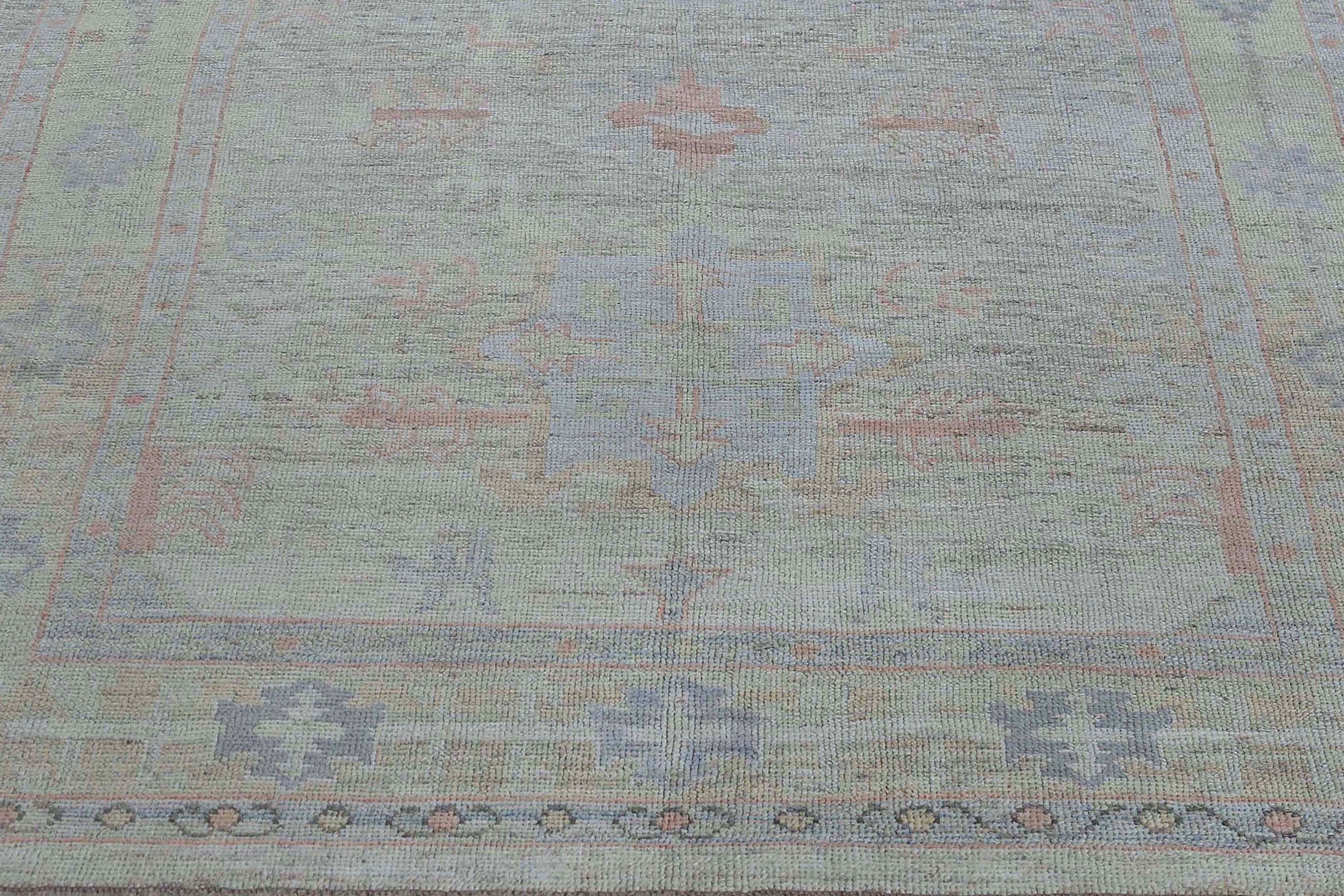 Tappeti Afghanistan Oushak Circa 1990 - Lana Avorio Giallo Design - 95441 in vendita 4