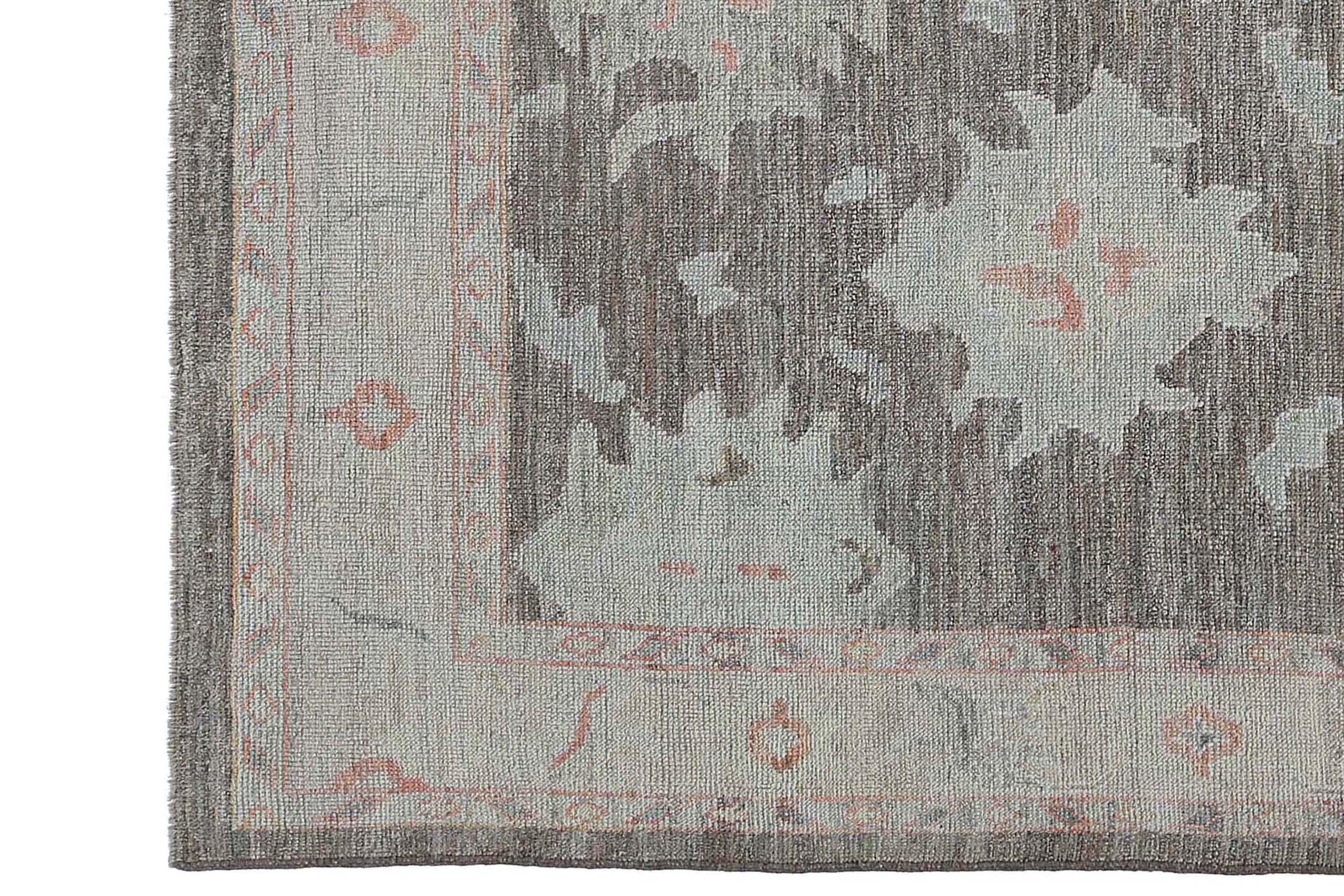 Alfombras de Afganistán Oushak Circa 1990 - Lana Diseño Marrón - 95465 en venta 6