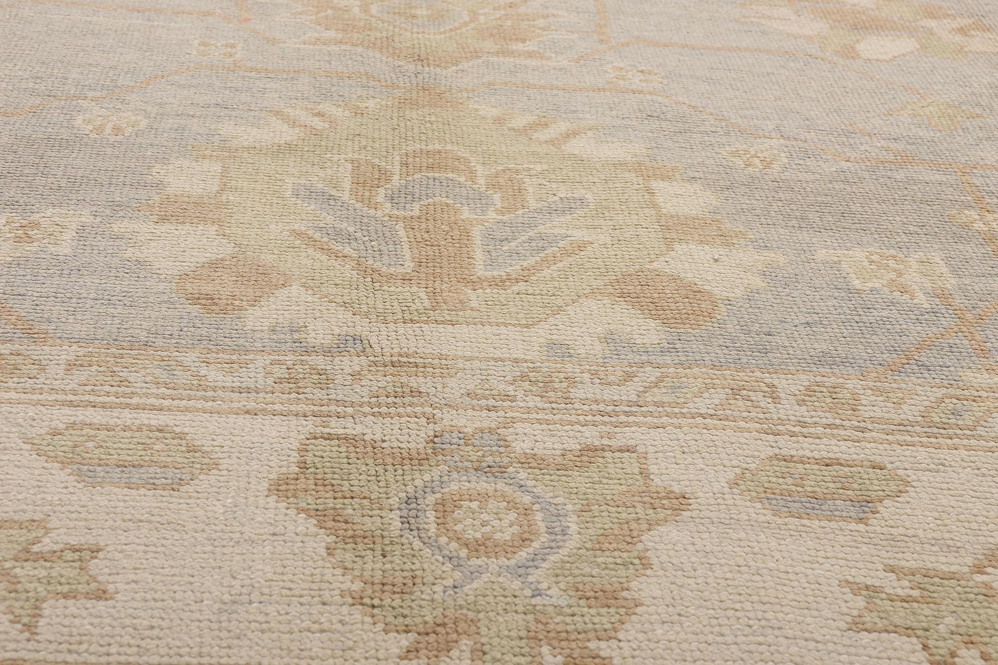 Neuer türkischer Oushak-Teppich (21. Jahrhundert und zeitgenössisch) im Angebot