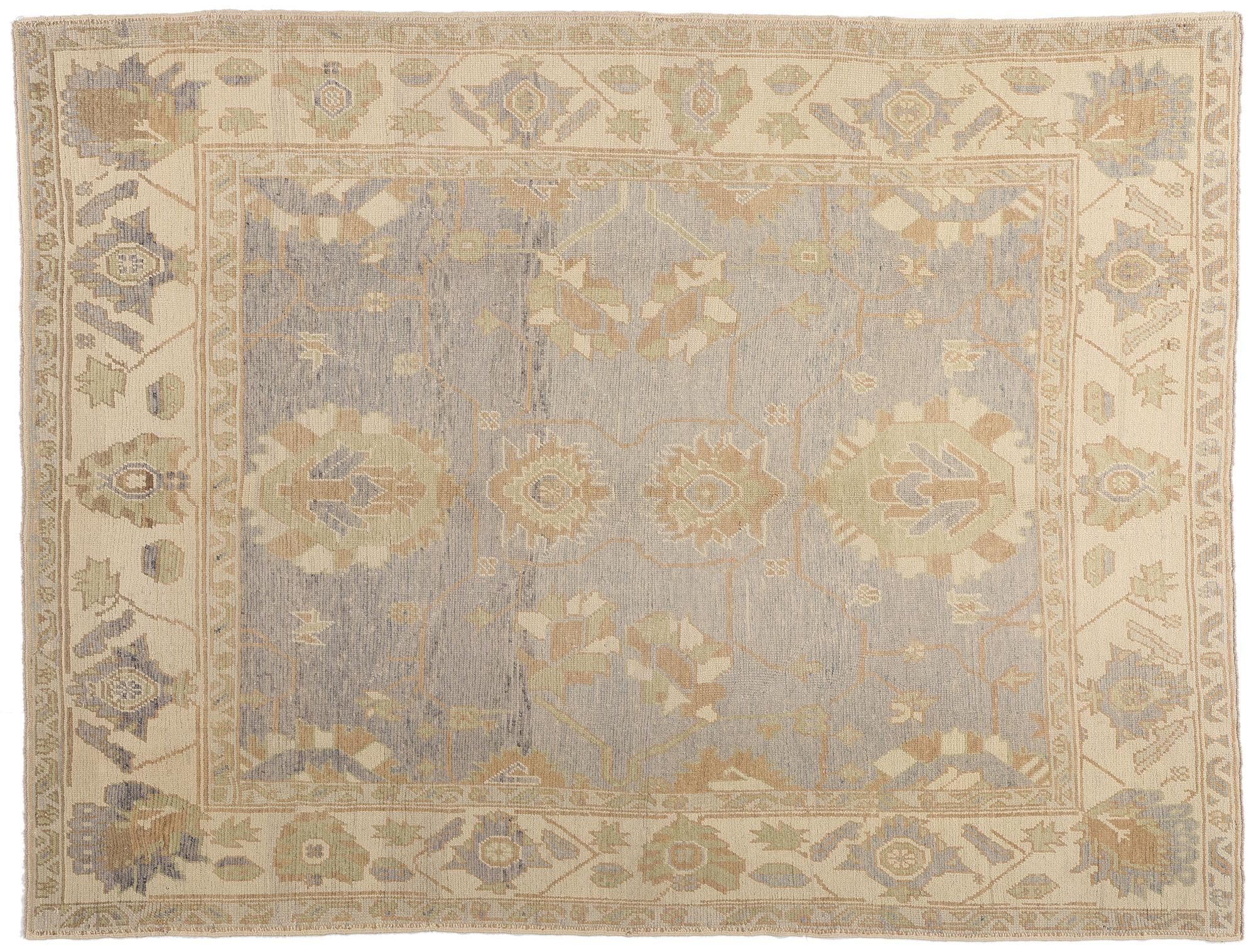 Neuer türkischer Oushak-Teppich im Angebot 3