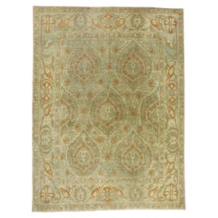 New Turkish Oushak Rug with Arts & Crafts Style Inspired by William Morris