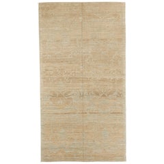 New Turkish Oushak Rug with Brown & Gray Floral Field