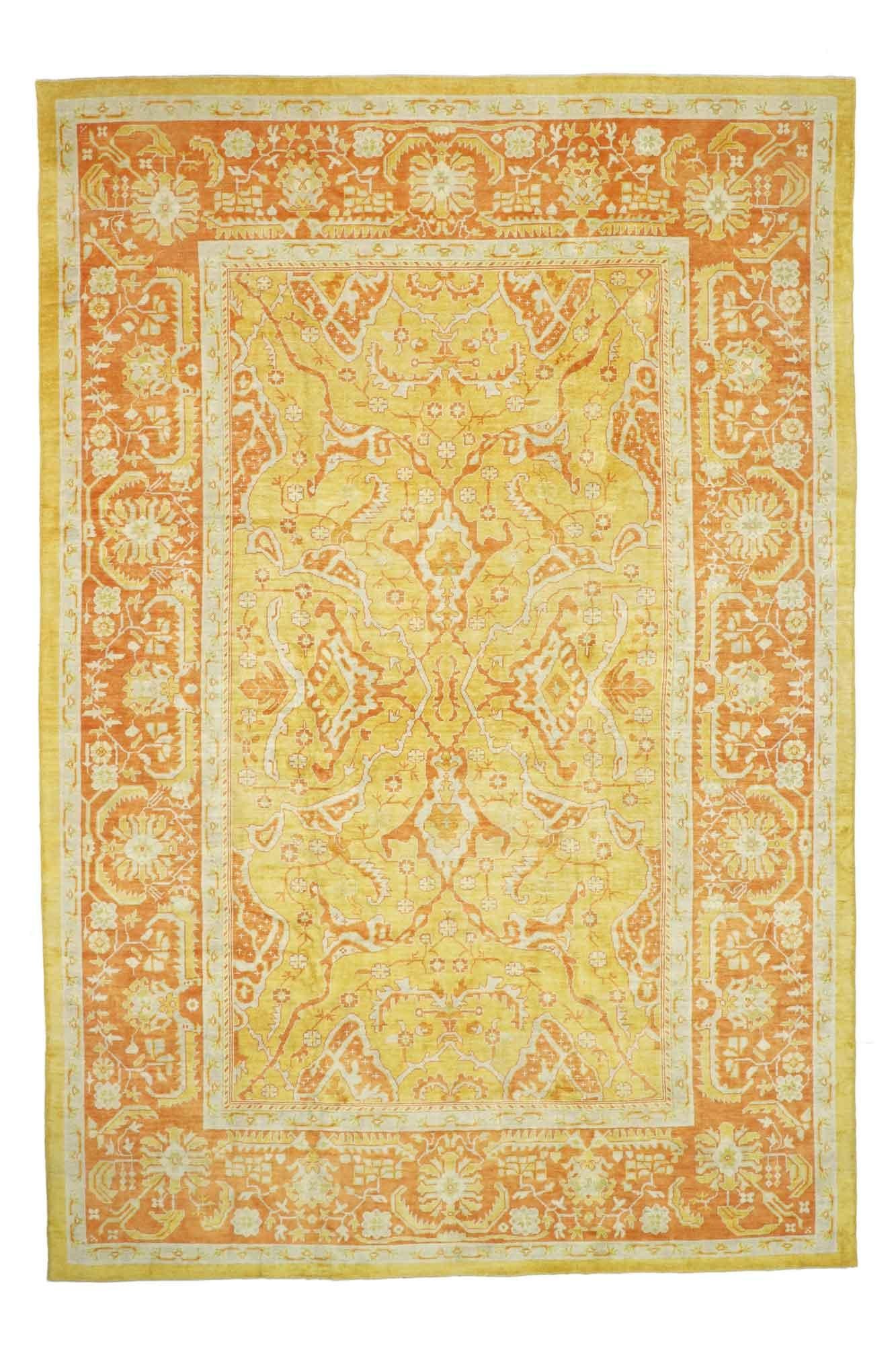 Nouveau tapis turc Oushak avec style toscan italien contemporain en vente 3