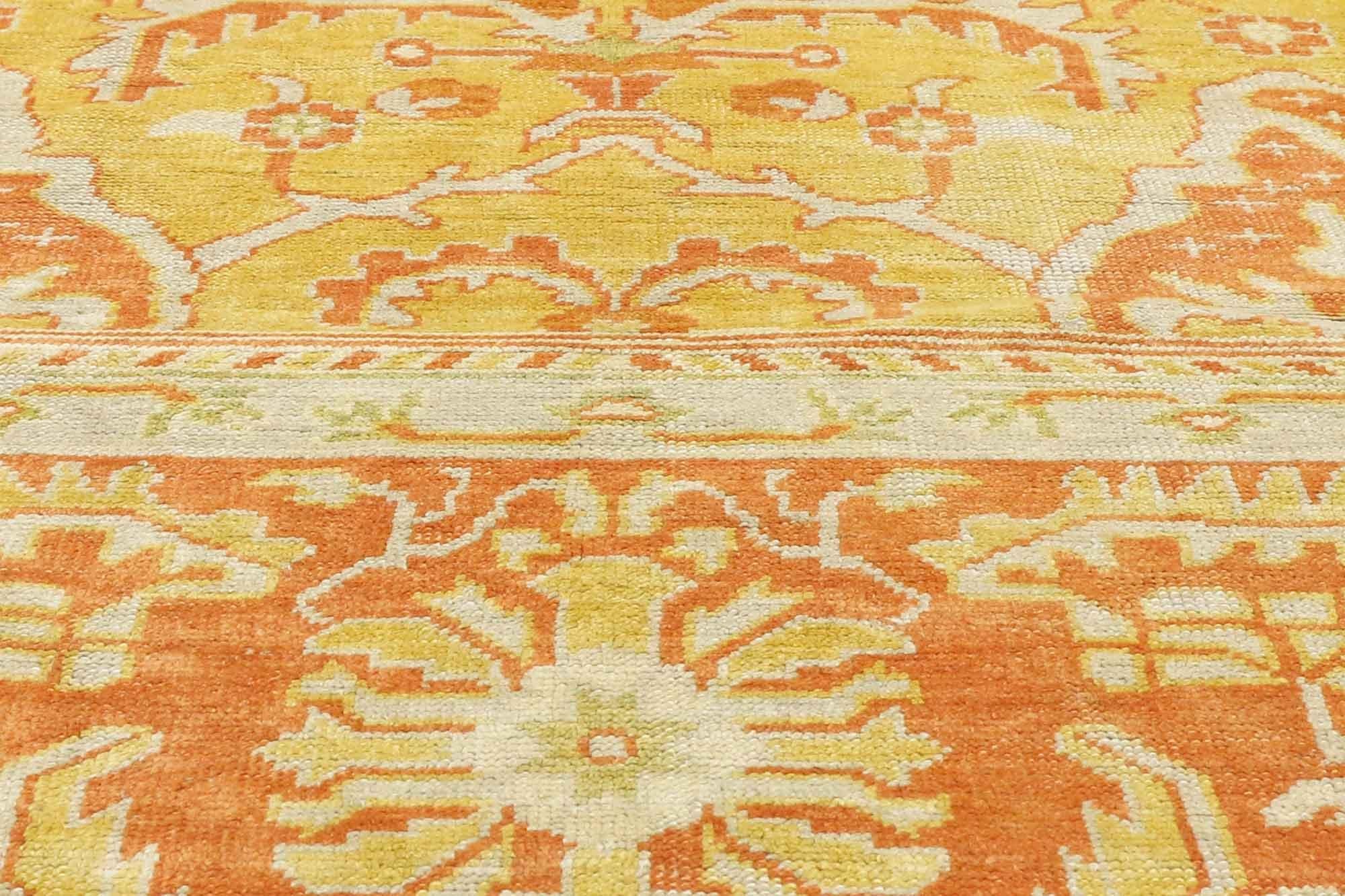 Hand-Knotted Oversized New Turkish Oushak Rug Hotel Lobby Size Carpet For Sale