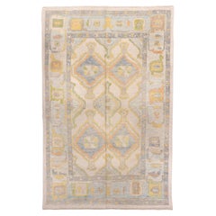 New Turkish Oushak with Pastel Colors