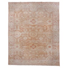 New Turkish Oushak with Rosette Patterns