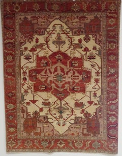 New Turkish Serapi - Heriz Design by Woven Legends, Wool, Natural Dyes, 6-6x8-3