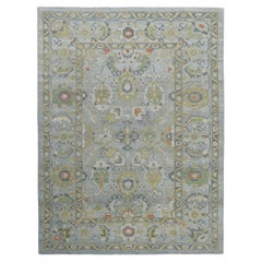 Afghanistan Sultanabad Area Rugs Circa 1990 - Wool Ivory Yellow Design - 95511