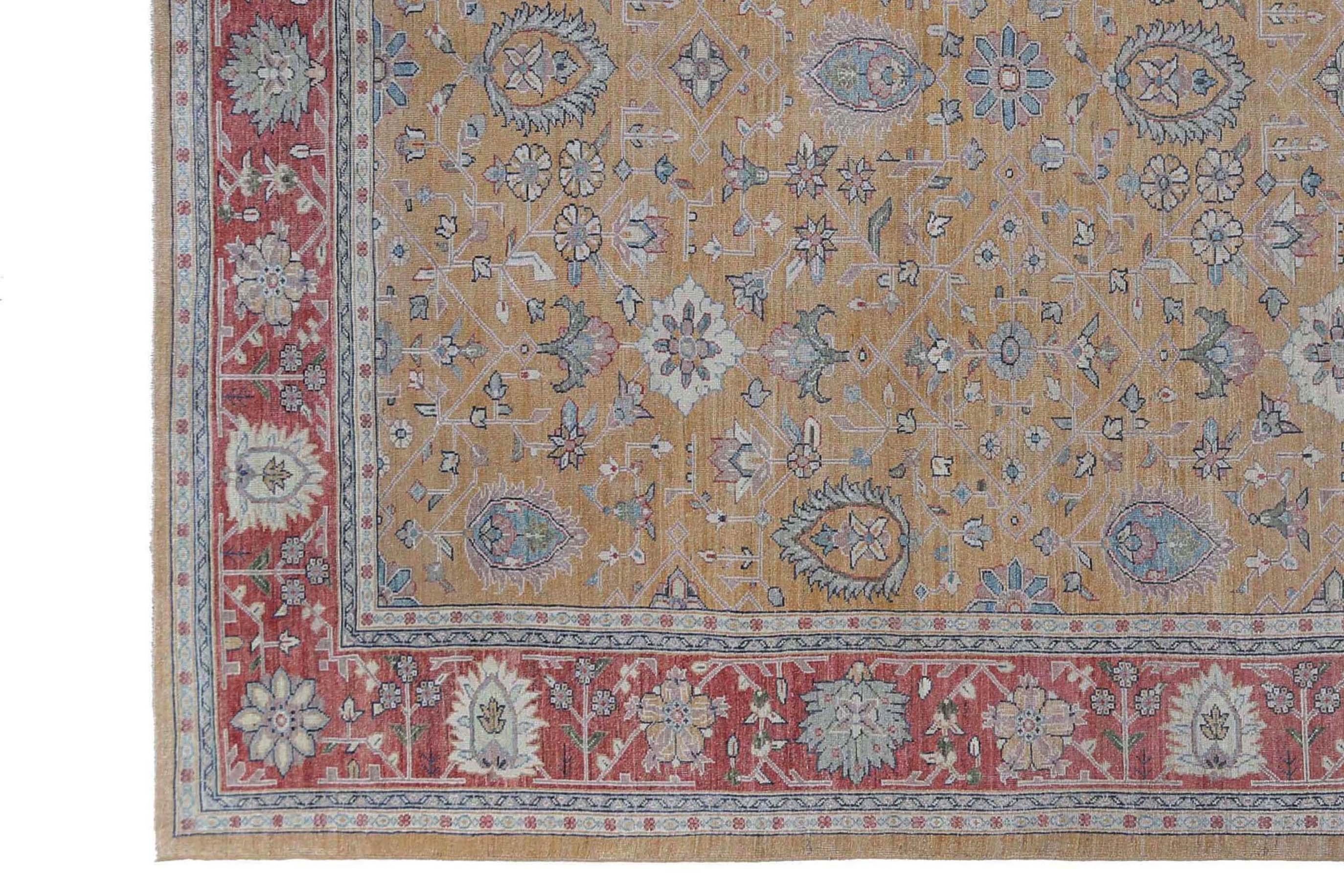 New Turkish Sultanabad with Red Border For Sale 4