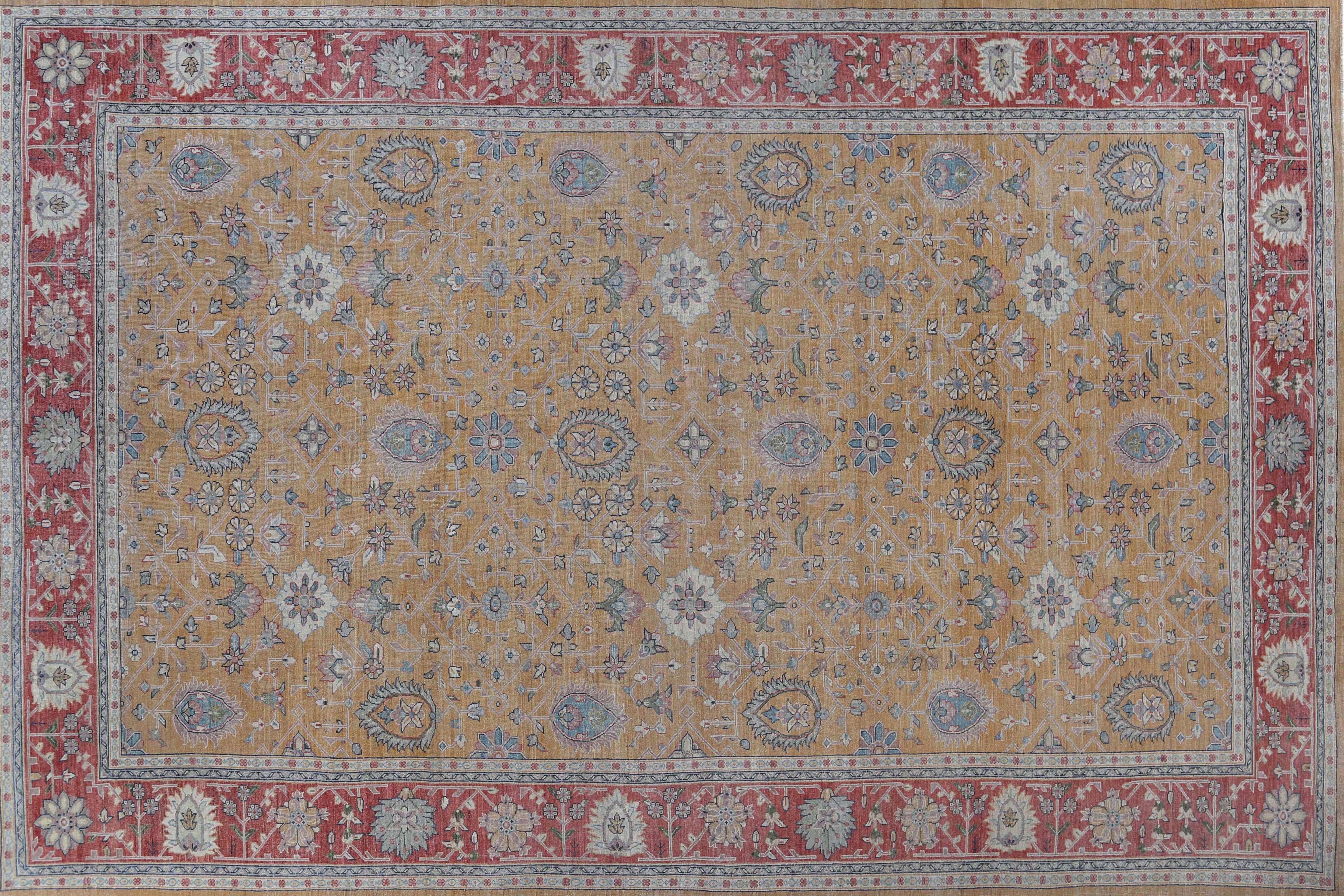 New Turkish Sultanabad with Red Border For Sale 2