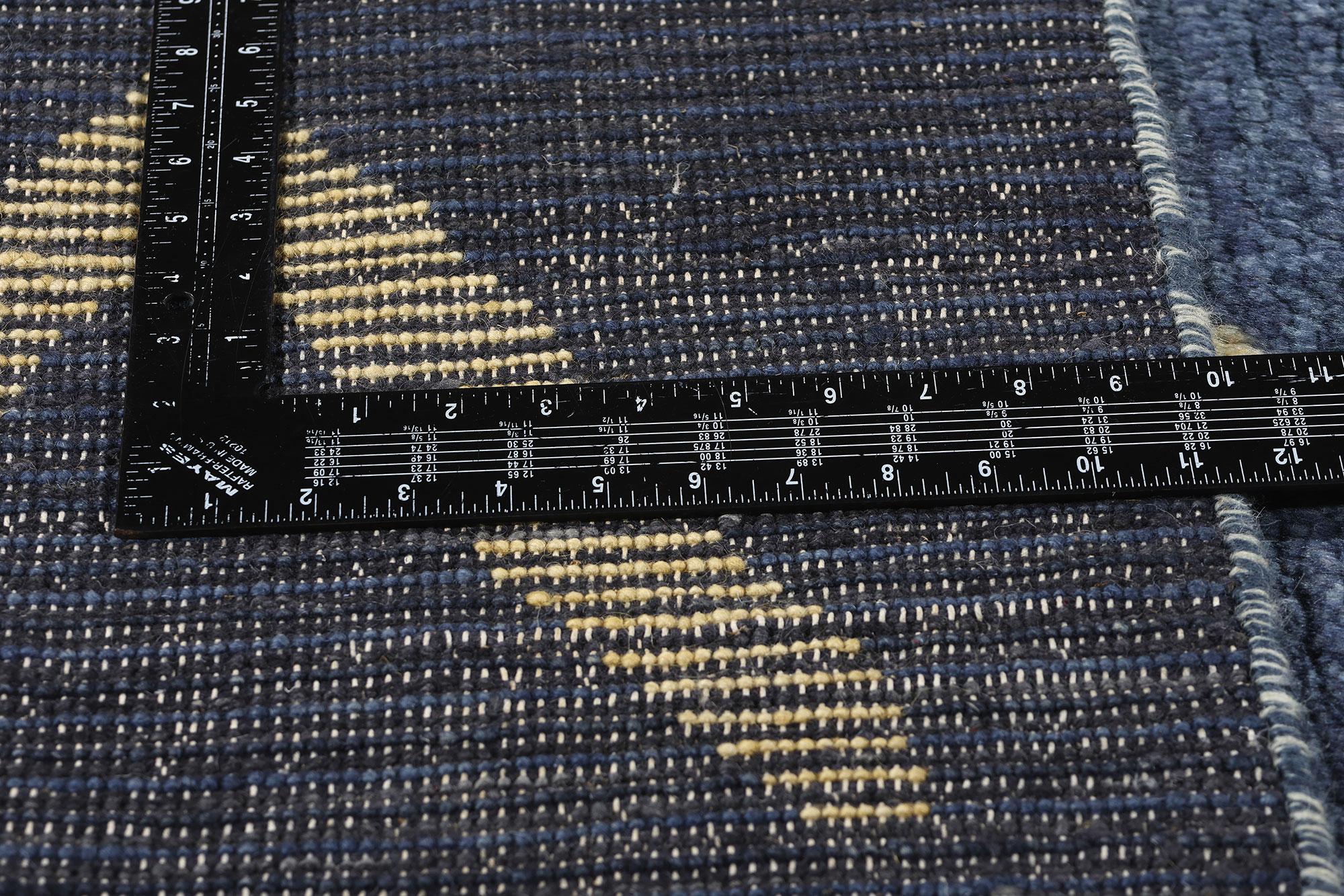 New Twilight Azure Cascade Modern Moroccan Rug, 08'01 x 10'00 In New Condition For Sale In Dallas, TX
