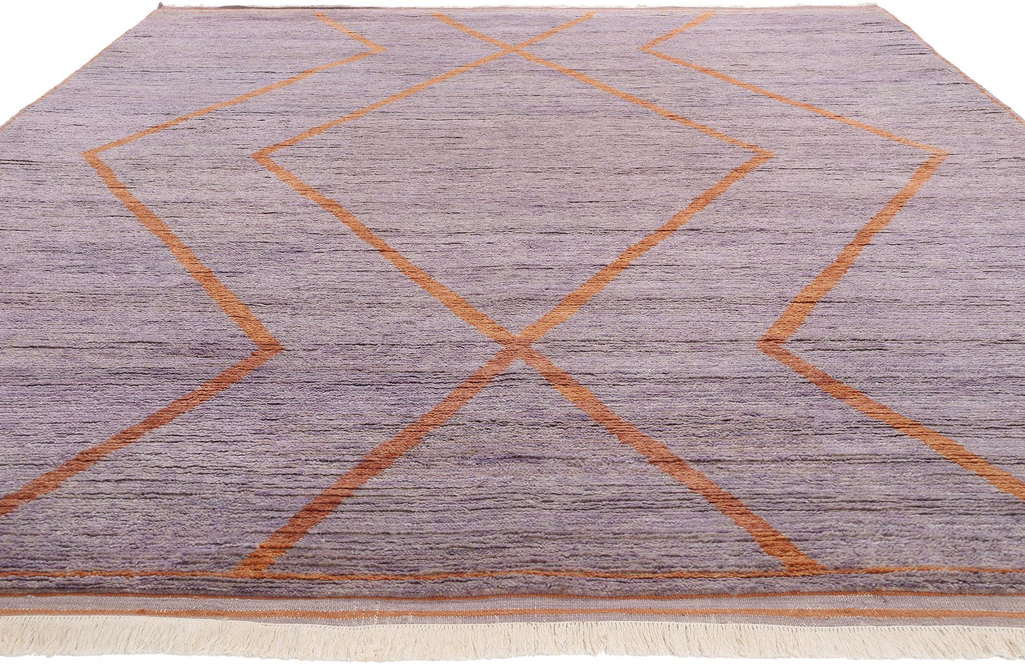 Bohémien Tappeto marocchino moderno New Twilight Horizon, 09'02 x 12'02 in vendita