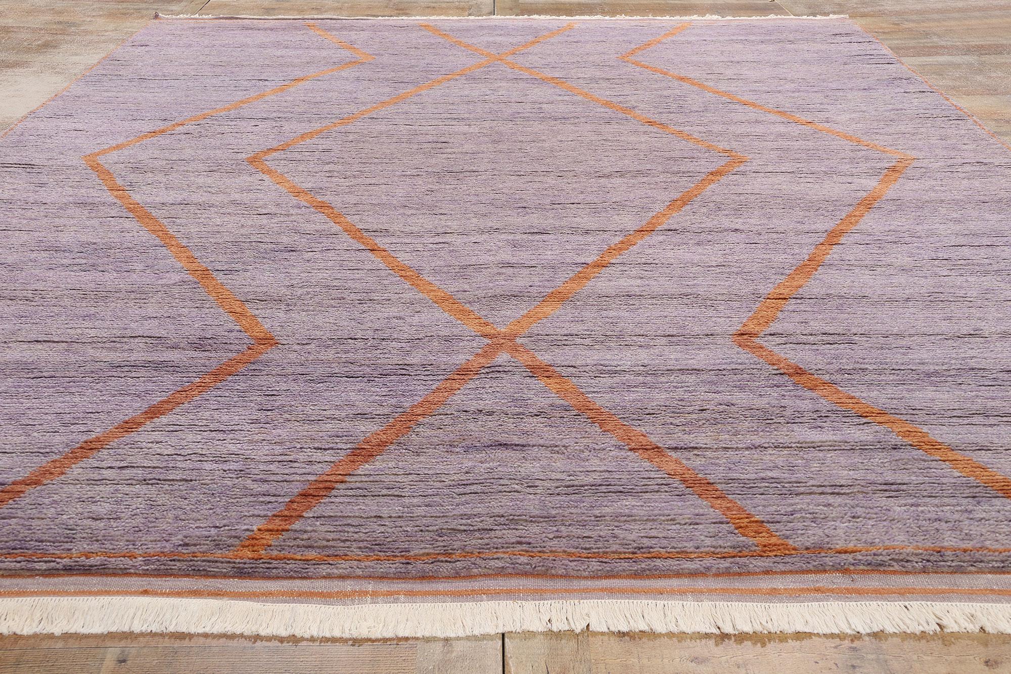 Lana Tappeto marocchino moderno New Twilight Horizon, 09'02 x 12'02 in vendita