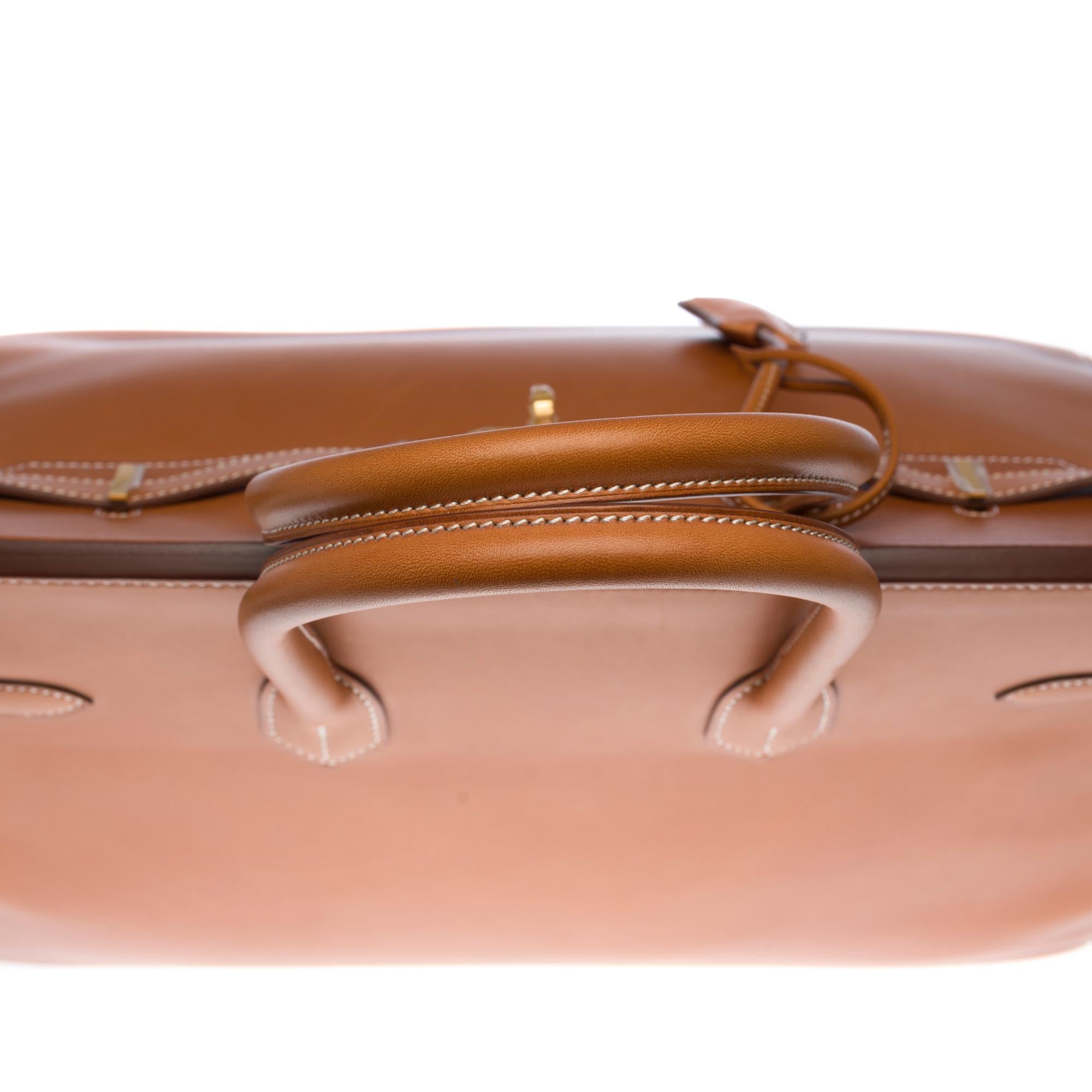 NEW - ULTRA RARE- Hermès Birkin 35 handbag in Gold Barenia leather, GHW 3