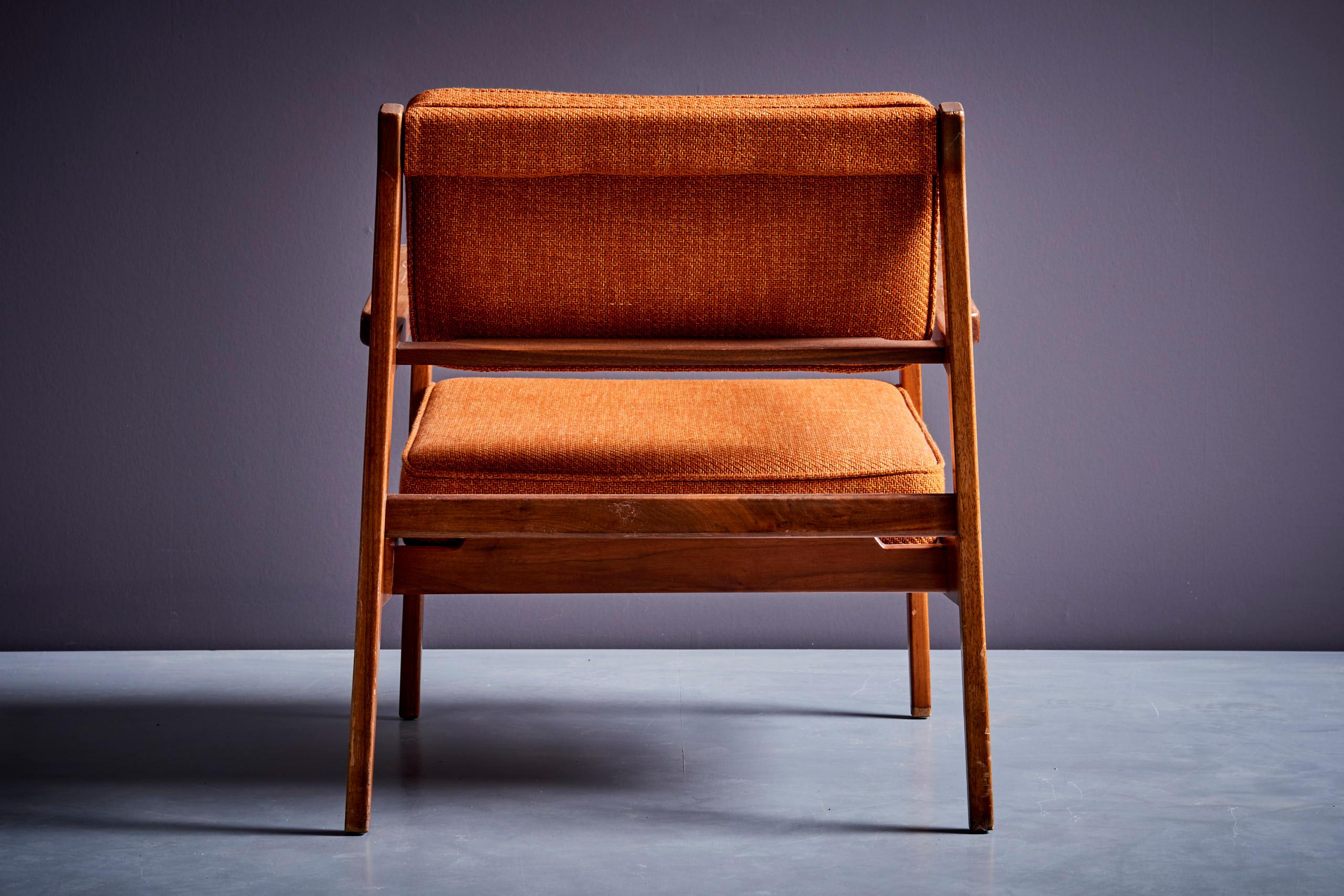 Ensemble de canapés orange rembourrés Jens Risom avec tissu Missoni en vente 12