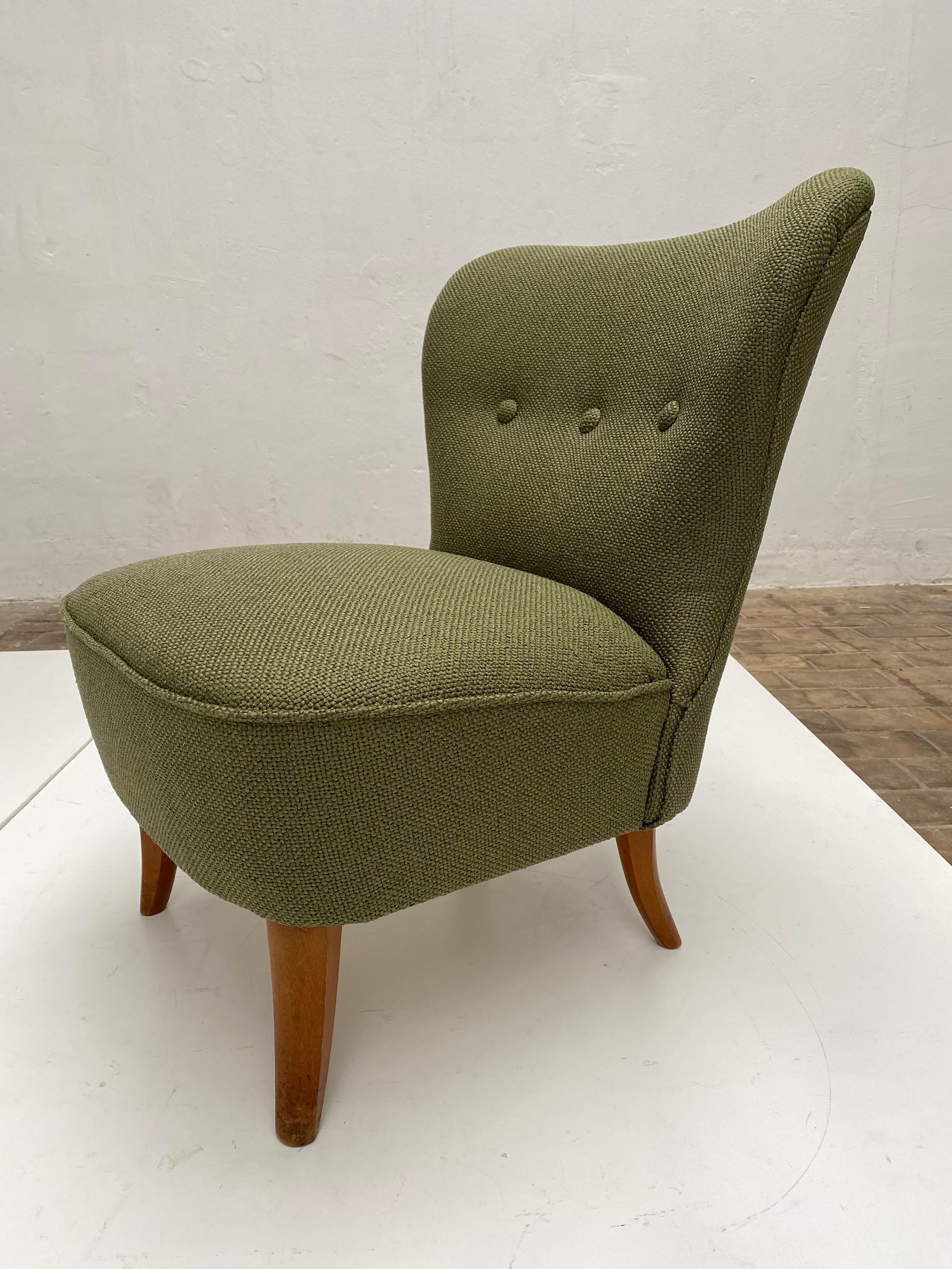 New Upholstered Ploeg Wool Lounge Chair by Tijsseling, the Netherlands, 1950s 4