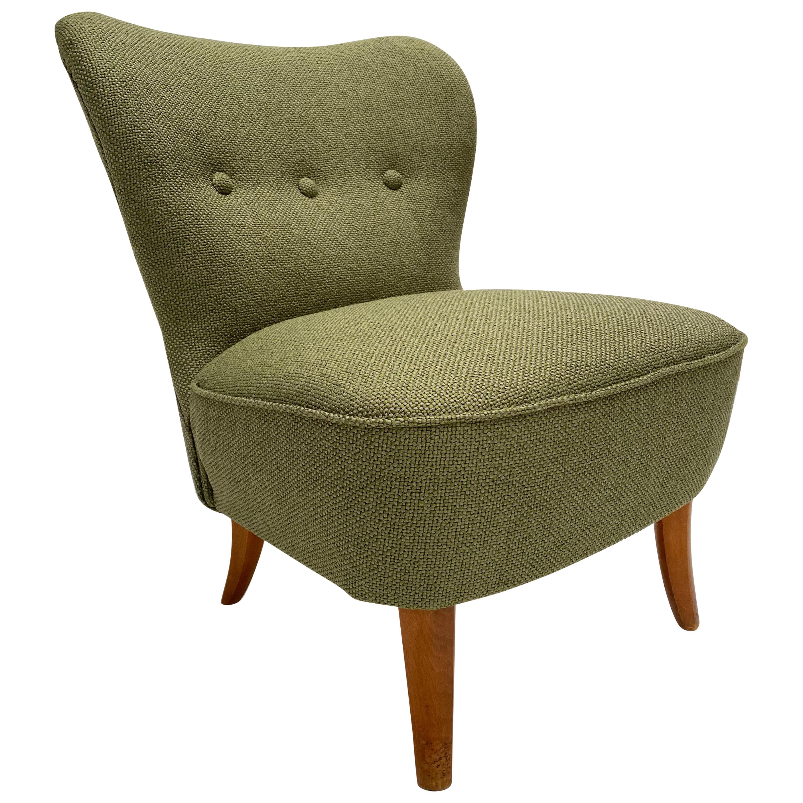New Upholstered Ploeg Wool Lounge Chair by Tijsseling, the Netherlands, 1950s