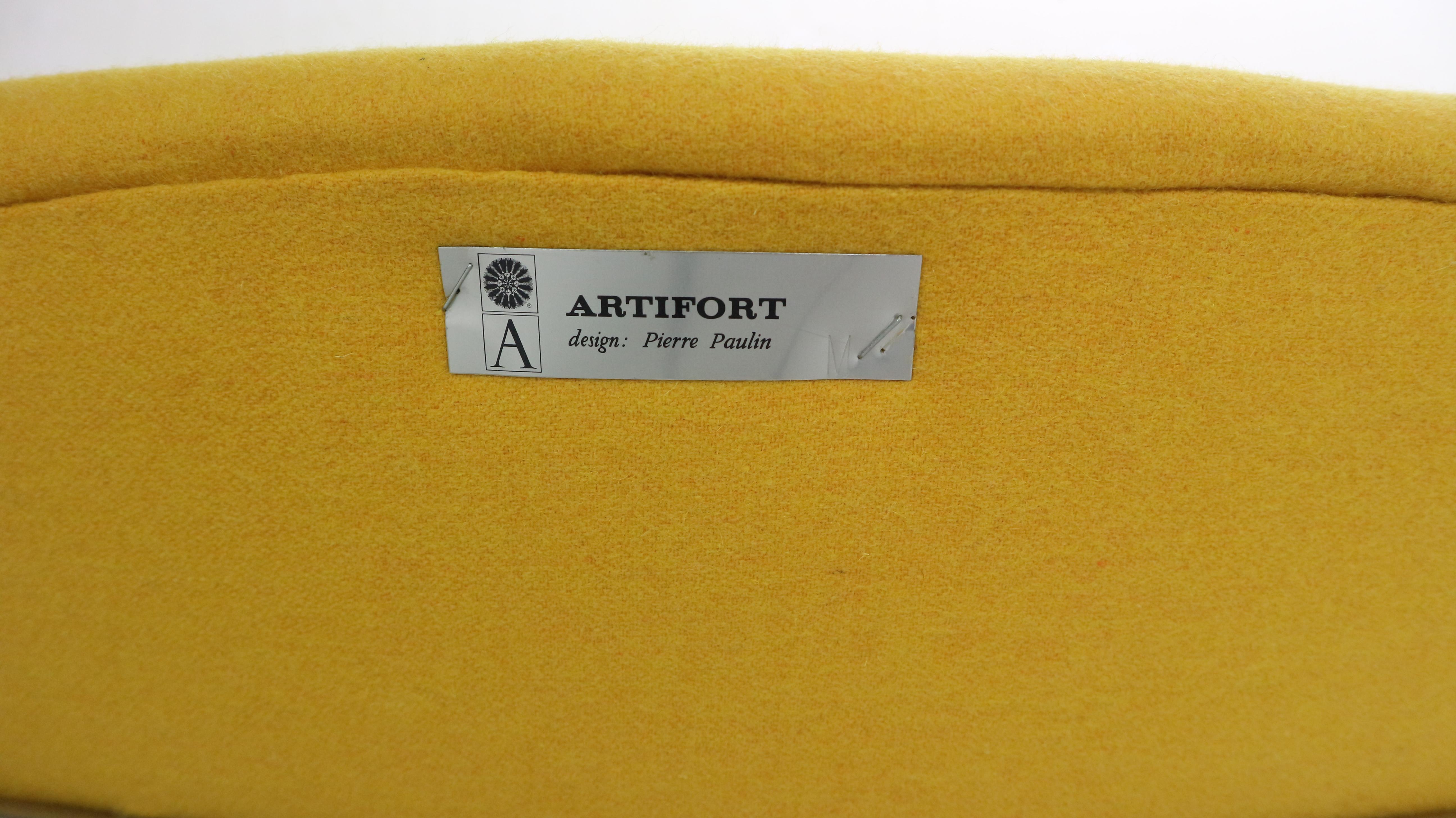 New Upholstery F157 Oyster Lounge Chair by Pierre Paulin for Artifort, 1960s 13