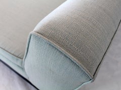 Neue Polsterung John Widdicomb Mid Century Modern Loveseat Couch, neu