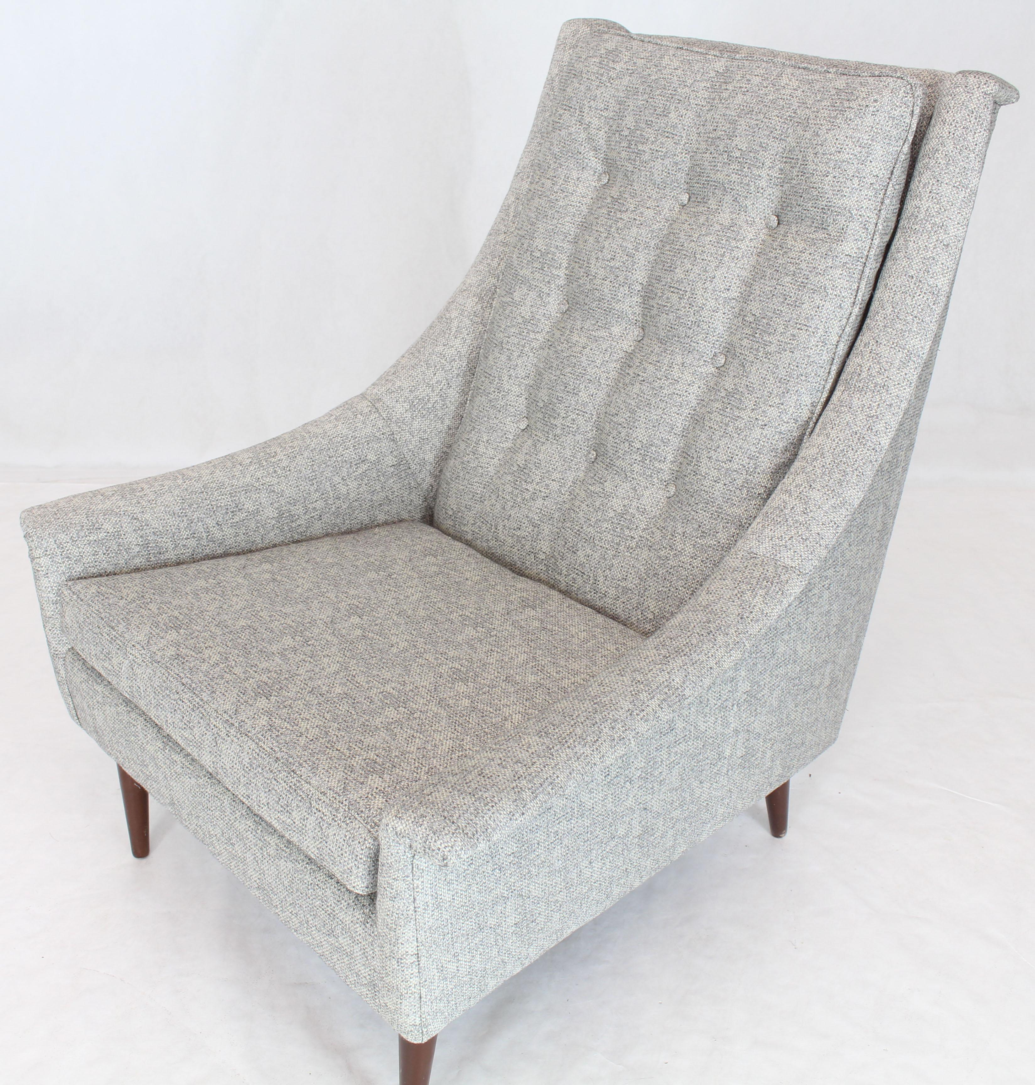 upholstered mid century chair