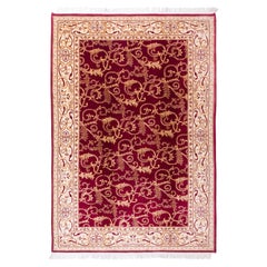 New Ushak Carpet Turkish Central Anatolian Wool Hand Woven Oushak Ushak Rug