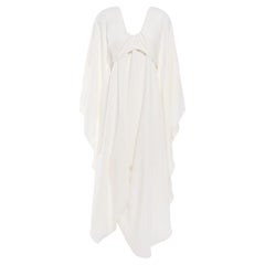 NEW Valentino Draped Cady Silk Evening Bridal Goddess Gown Cape Dress 8